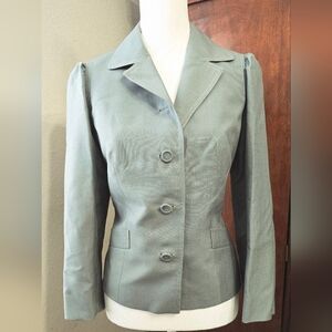 Grand Tailor Sage Green Button-Front Blazer